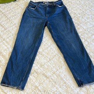 Abercrombie & fitch 90s straight ultra high rise curve love 33 16r jeans denim